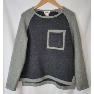 For the Republic- Women's Black and Gray Sweater- size Large